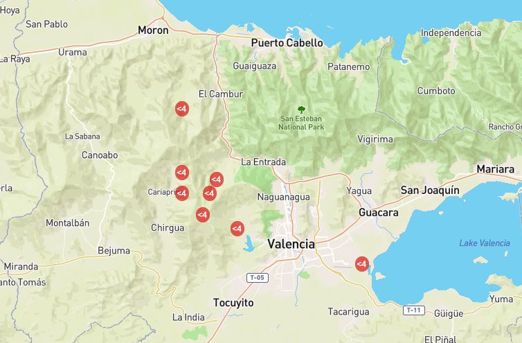 Sismo de magnitud 2.9 al noroeste de Valencia este #12Ene