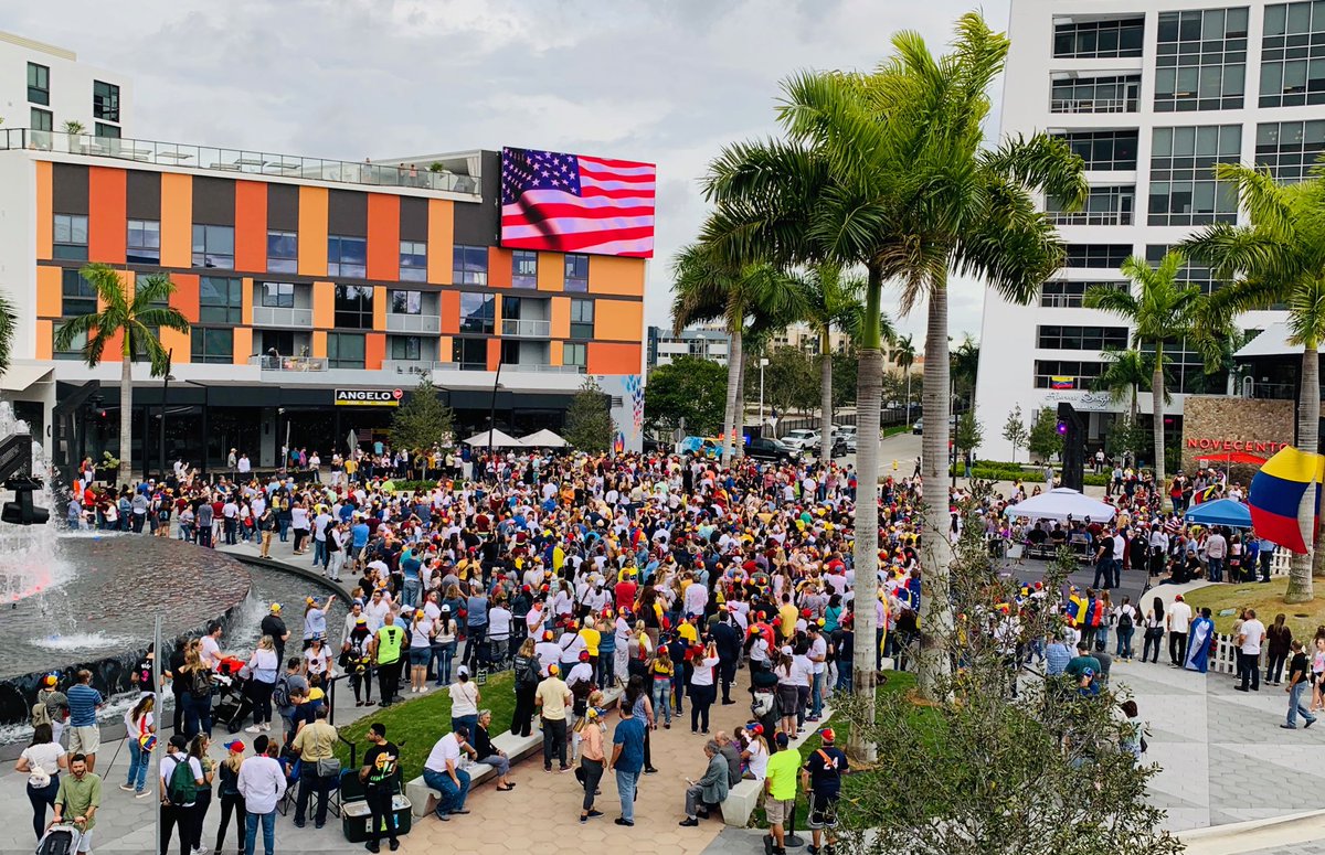 Venezolanos en Miami apoyaron a Guaidó y pidieron el fin de la usurpación de Maduro #2Feb (Fotos y videos)