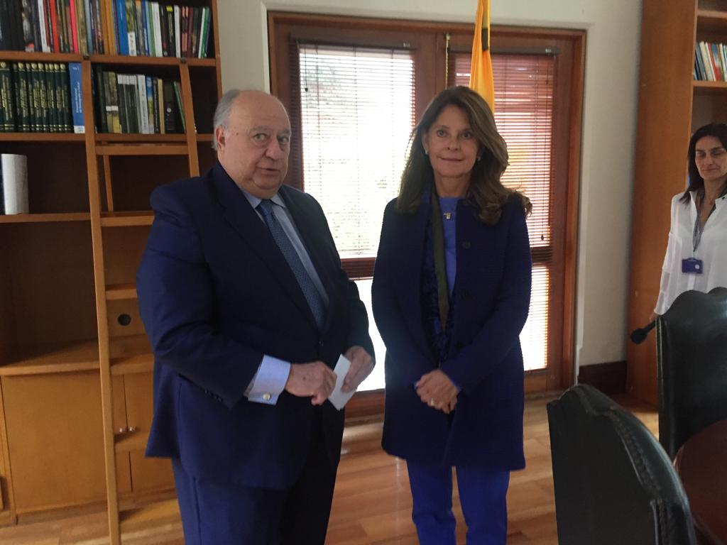 Vicepresidenta de Colombia y embajador Calderón Berti piden elecciones en Venezuela (Foto+Videos)