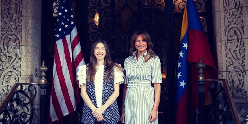 Melania Trump y Fabiana de Guaidó se reunieron en Florida (fotos)