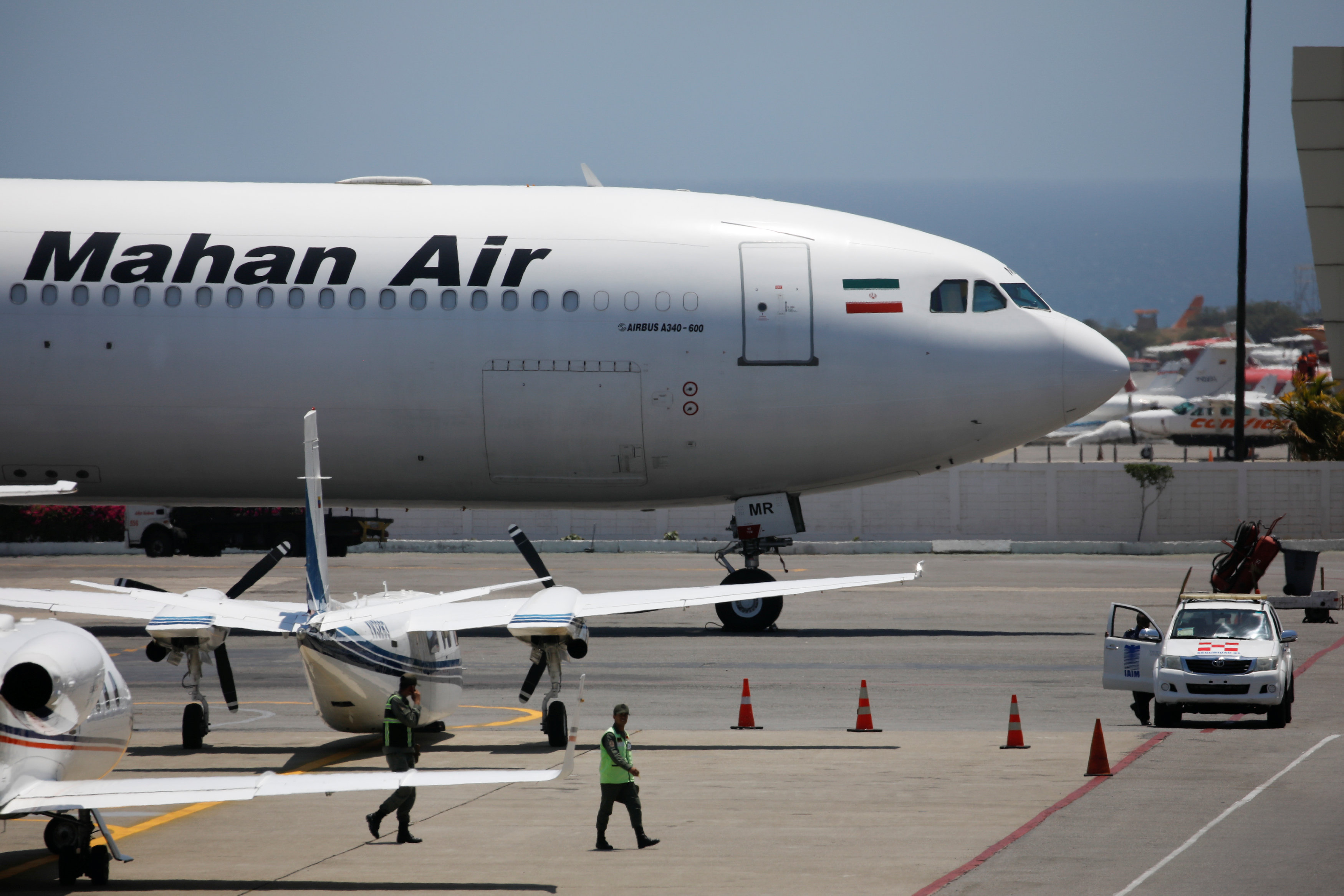 Airbus 340 de Mahan Air, sancionada por EEUU, aterrizó en la Península de Paraguaná