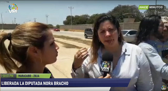 Nora Bracho tras su liberación: Fui arrastrada y golpeada por un funcionario de la GNB (video)