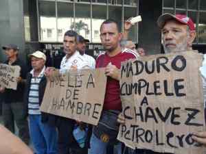 Extrabajadores petroleros movilizan huelga hasta la Plaza de La Moneda #11Jun (fotos)