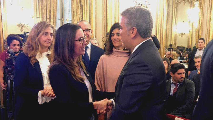 Elisa Trotta insta a Duque a aumentar la presión internacional contra el régimen de Maduro