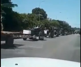 Con tractores en la calle, agricultores preguntan a Castro Soteldo dónde están las semillas para producir (VIDEO)