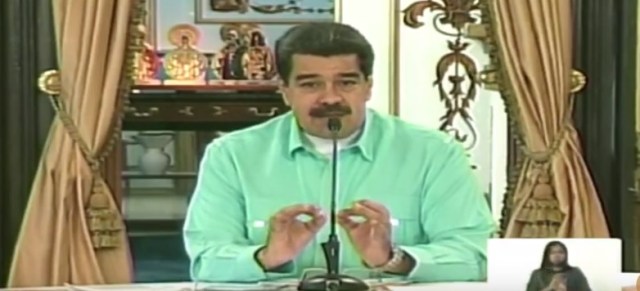 Nicolás Maduro, captura de pantalla.