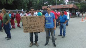 Trabajadores petroleros protestaron en Puerto La Cruz para exigir pago en dólares #7Ago