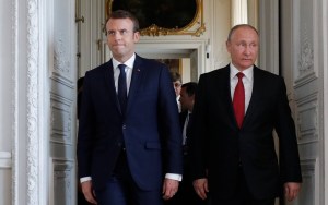 Macron recibe a Putin antes de la cumbre del G7