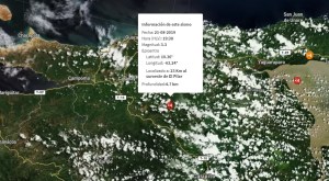 Se registra sismo de magnitud 3.3 al sur del estado Sucre