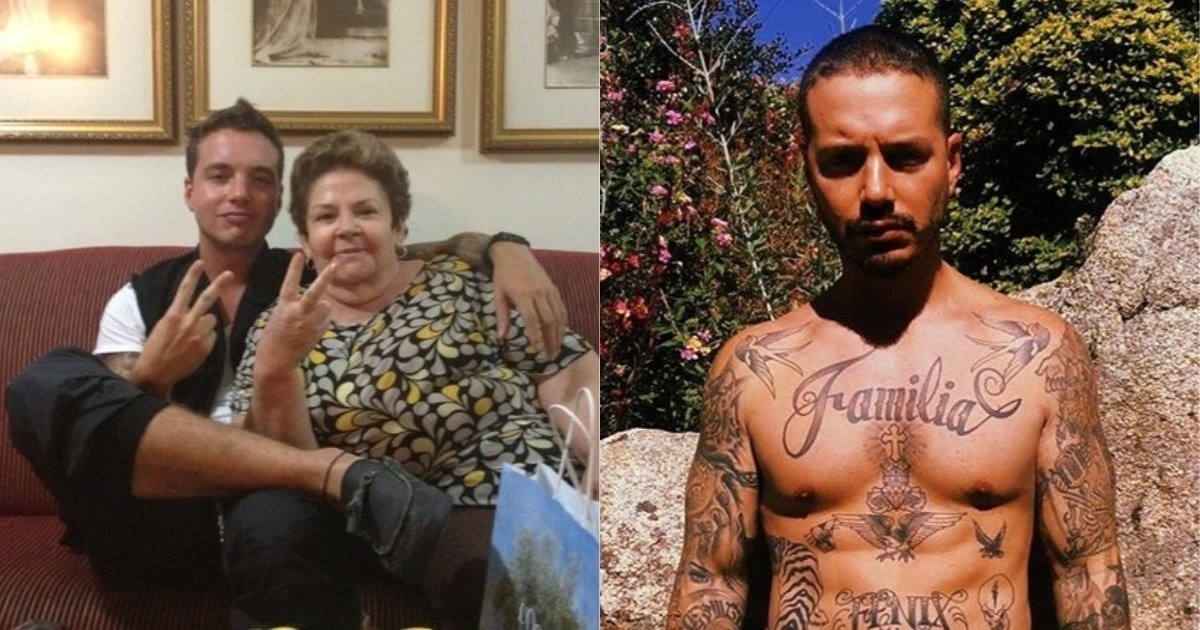 VIDEO: J Balvin y su abuela se divierten y se hacen tatuajes a juego