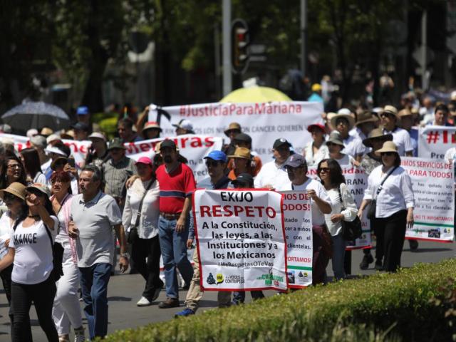 Manifestación en Ciudad de México contra el Gobierno de Manuel López Obrador.EFE/Sáshenka Gutiérrez