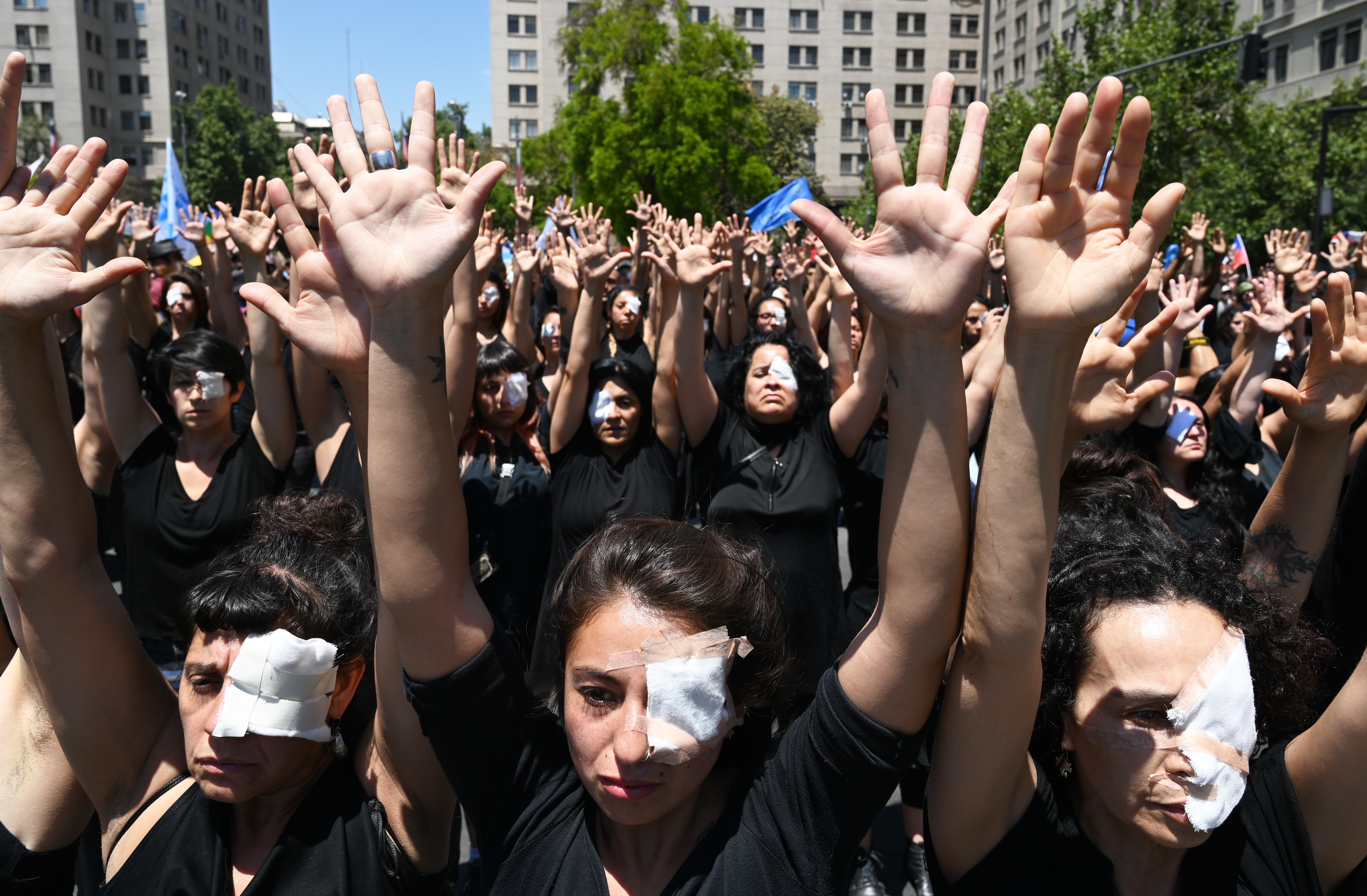Casi 200 personas presentaron lesiones oculares y ceguera durante protestas en Chile