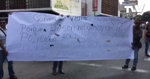 Policías del estado Lara protestaron por sueldos de hambre #3Dic (VIDEO)