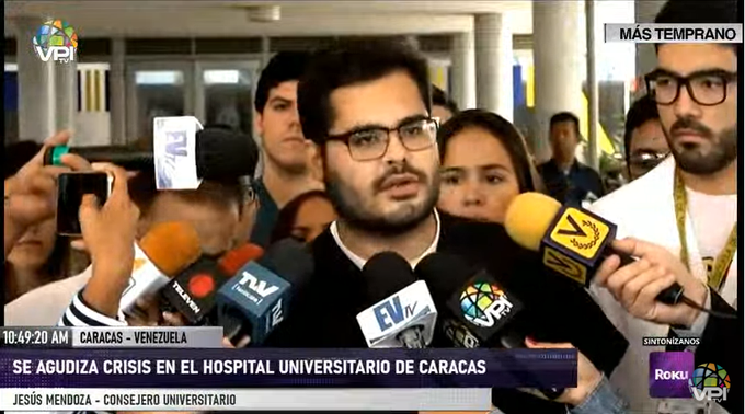 Estudiantes de la UCV: La crisis en el Hospital Universitario de Caracas se agudiza