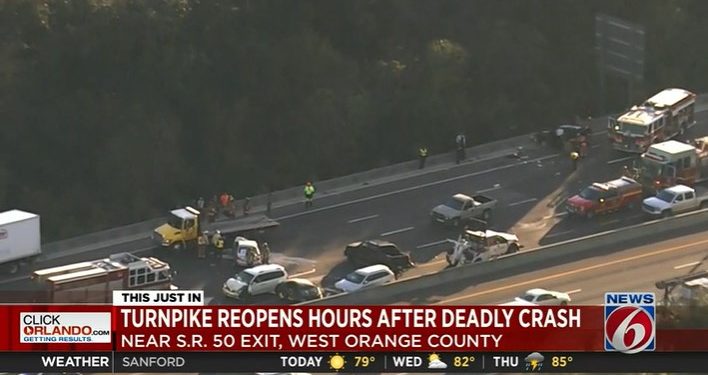 Un muerto en accidente de tránsito en autopista en el condado de Orange
