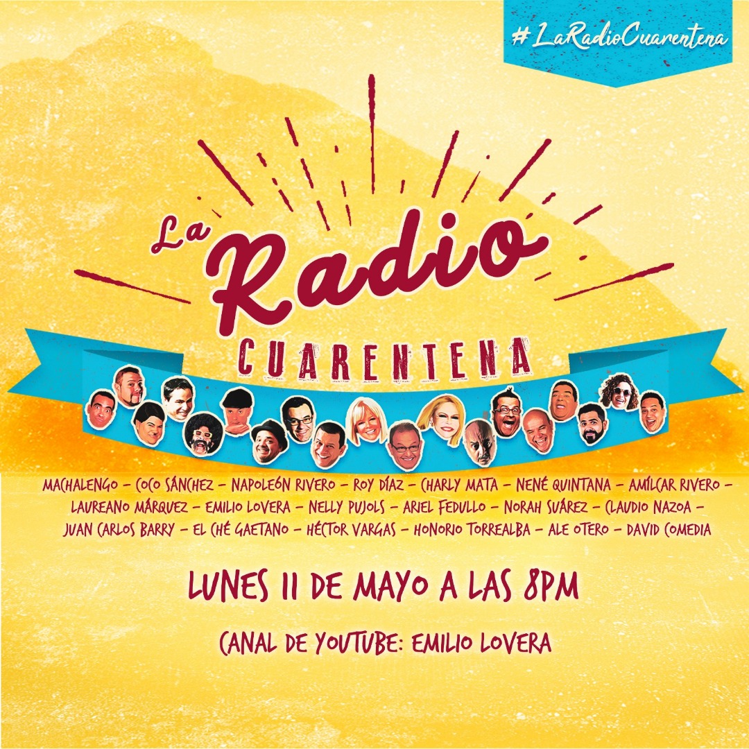 “La radio cuarentena”: La imperdible reunión que se dará entre varios humoristas venezolanos