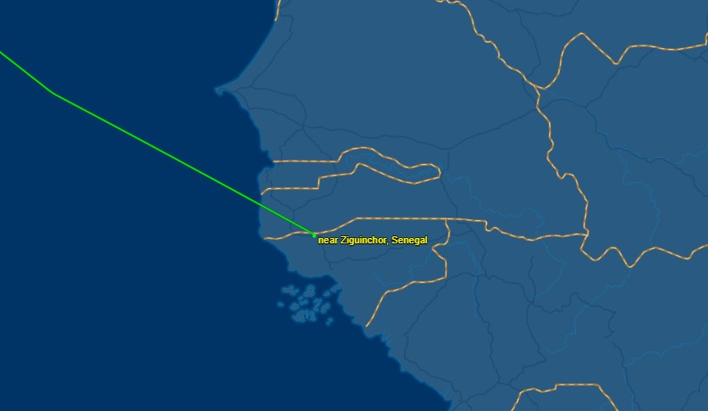 Jet de Pdvsa sancionado por EEUU llegó a Senegal
