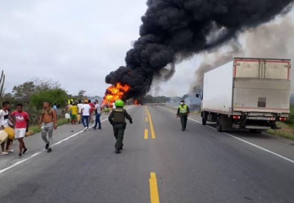 Tragedia en Colombia: Al menos siete muertos tras explosión de camión de gasolina