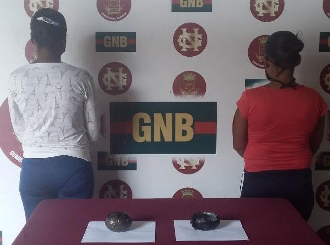 Con cocaína en sus genitales la GNB apresa a tres mujeres en Táchira