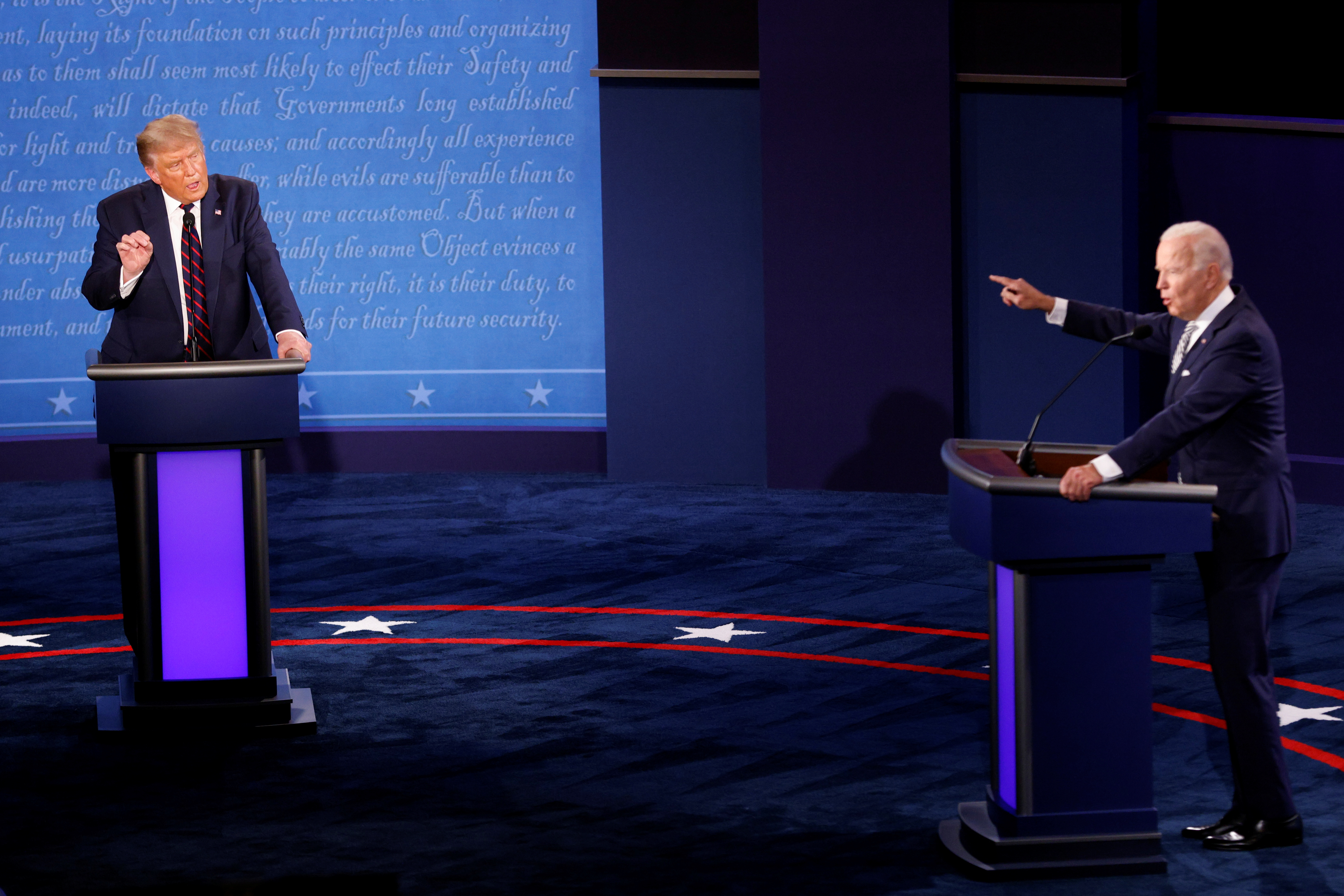 Los ataques y desacuerdos marcaron el primer debate presidencial entre Trump y Biden