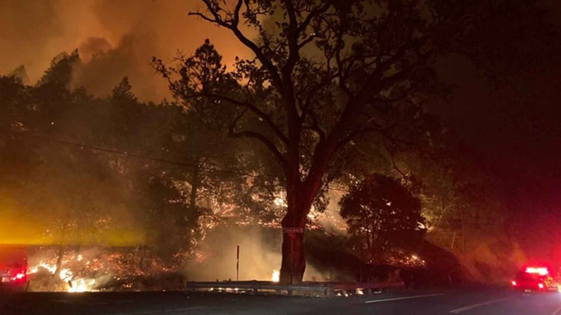 Voraz incendio forestal estalló en California y provocó evacuaciones de emergencia (VIDEO)