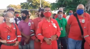Trabajadores petroleros de Cardón protestaron contra Maduro y exigieron medidas tras contagios (Video)