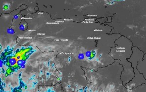 Inameh prevé lluvias y posibles descargas eléctricas este #7Oct en Venezuela