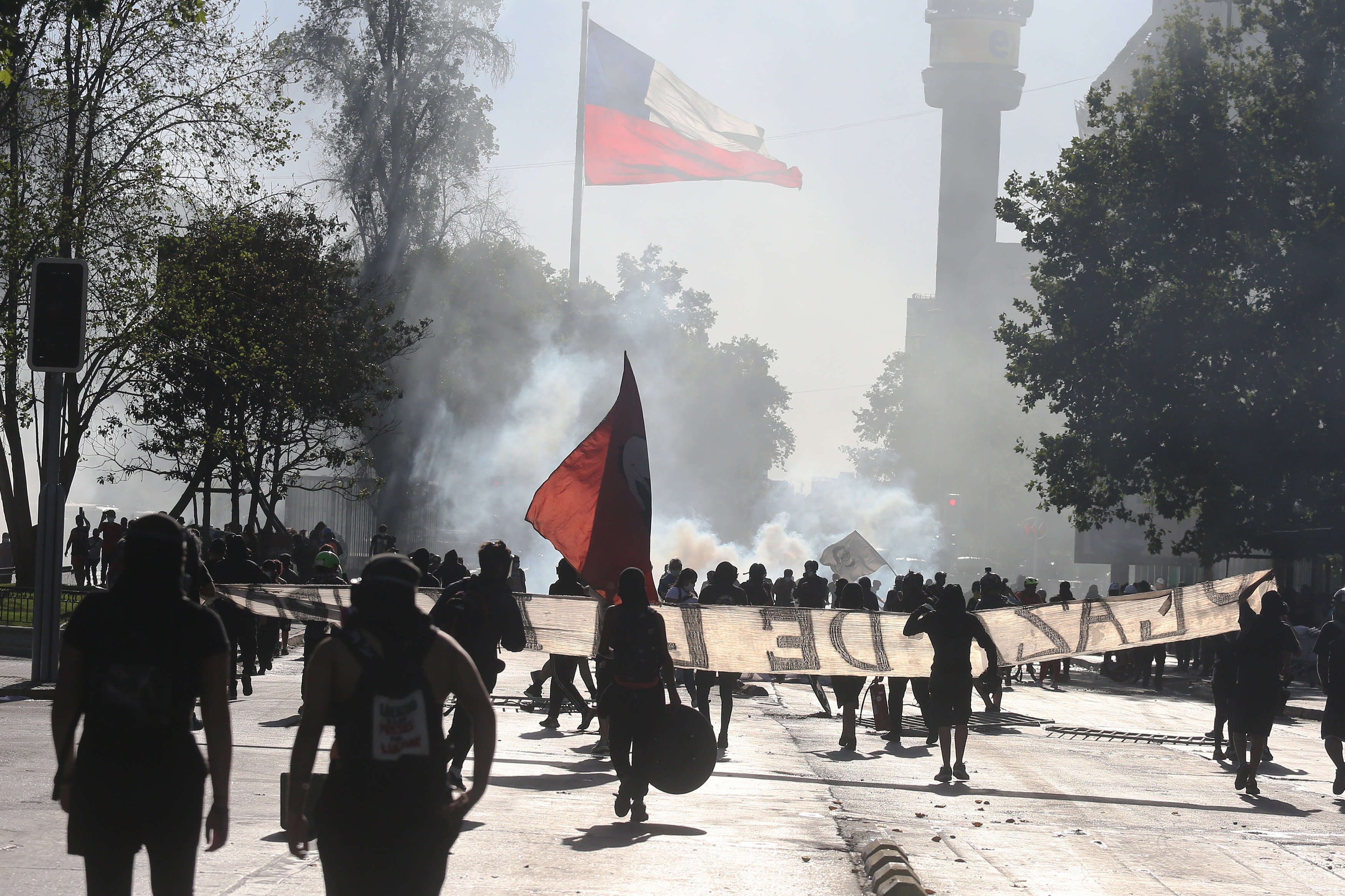 Nuevos disturbios conta Piñera en Santiago de Chile (Fotos)