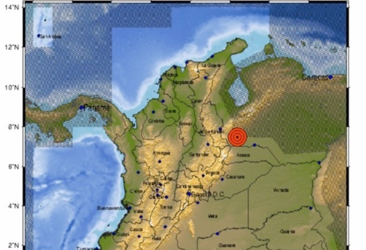Sismo de 5,1 de magnitud sacudió la frontera entre Colombia y Venezuela