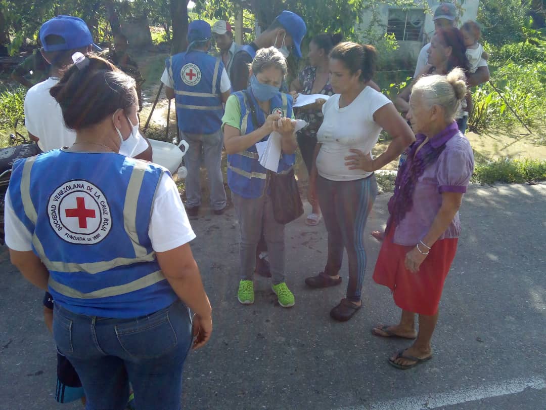 Cruz Roja venezolana brindó asistencia humanitaria a familias en Portuguesa, afectadas por las lluvias