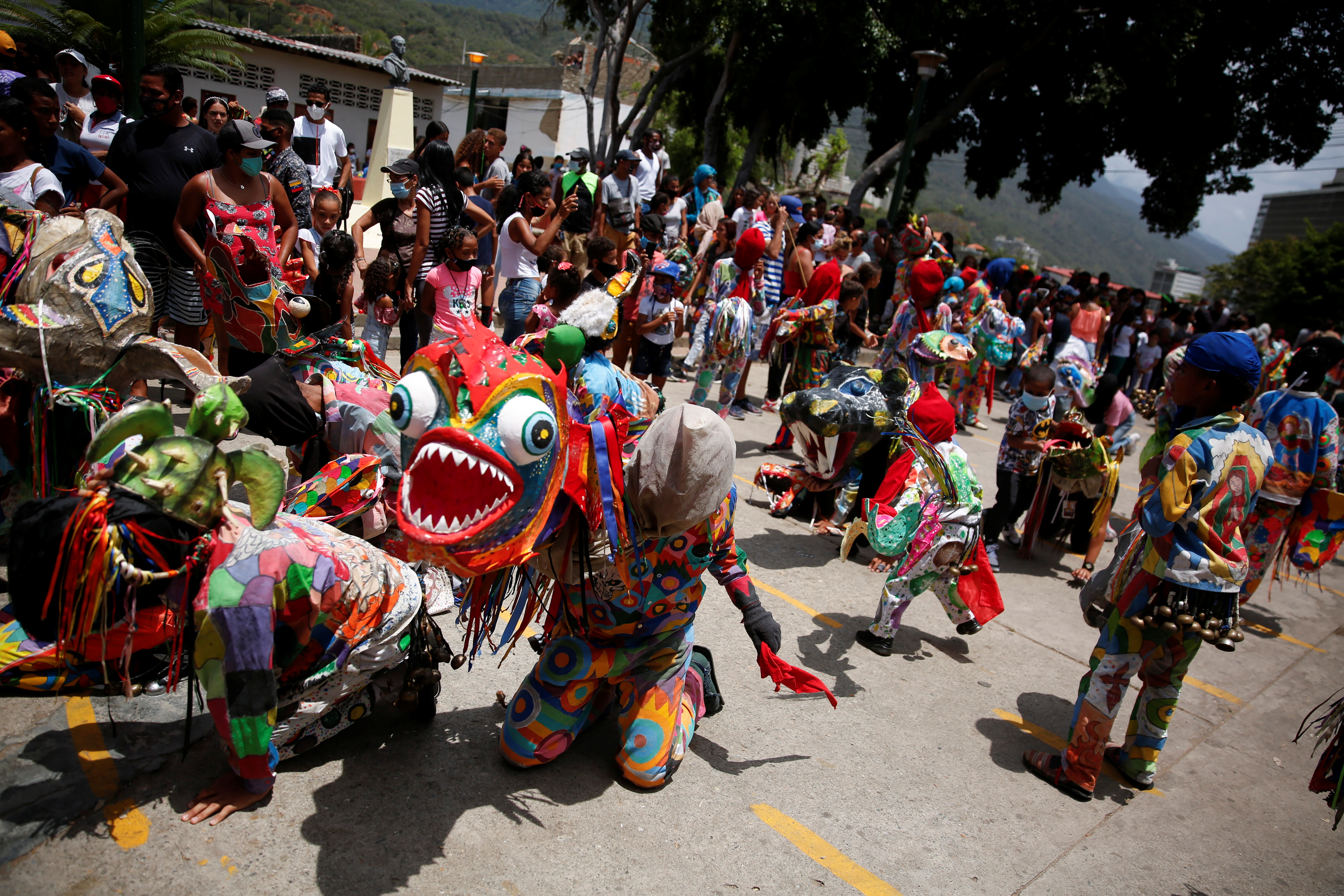 Diablos Danzantes pidieron por el fin de la pandemia en Venezuela (Fotos)