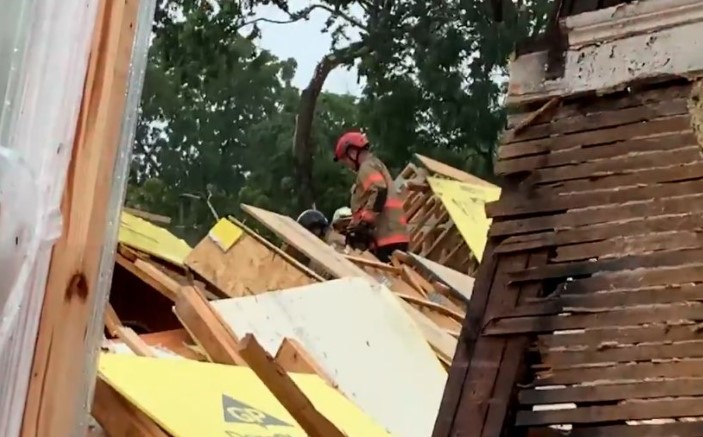 Varios heridos tras el colapso de un edificio en construcción en Washington