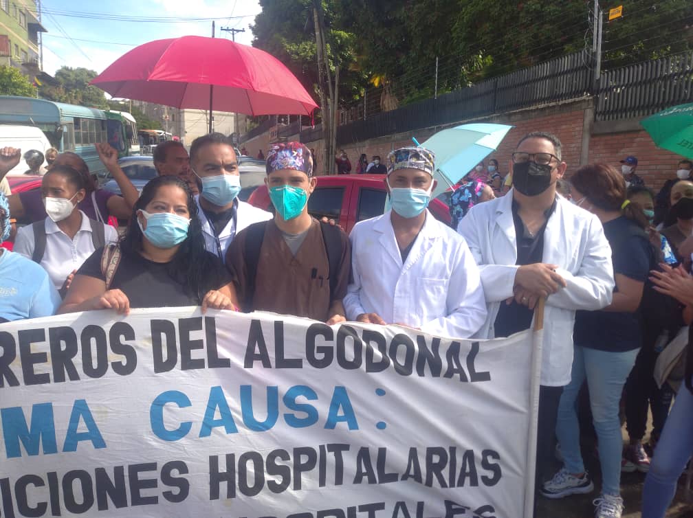 Personal de salud del hospital El Algodonal protestó por malas condiciones (Imágenes)