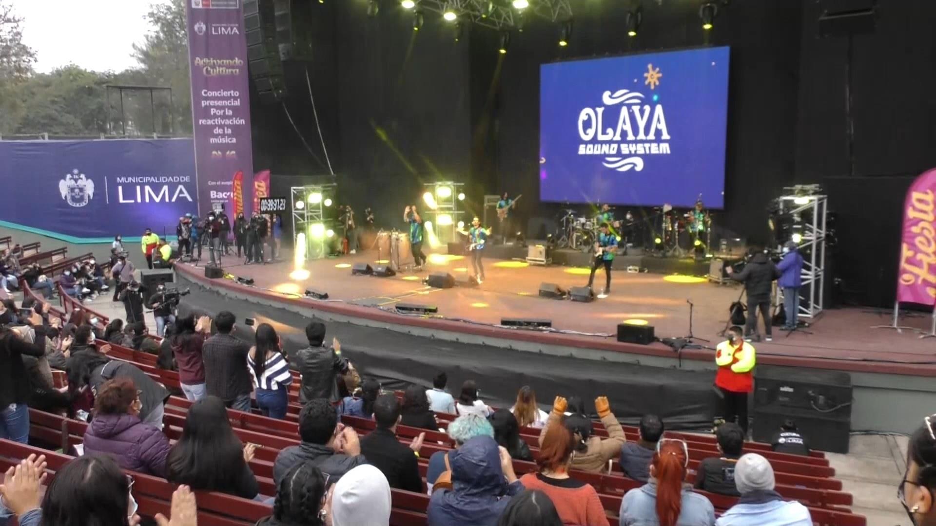 Perú celebró el primer concierto masivo desde inicios de la pandemia