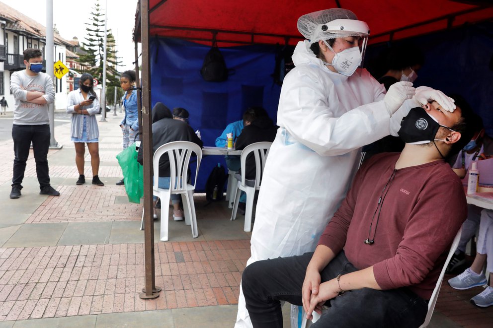 Colombia sumó más de mil nuevos casos de coronavirus