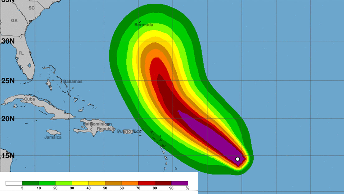 Sam se convierte en un “feroz” huracán de categoría 4 en su camino hacia el Caribe