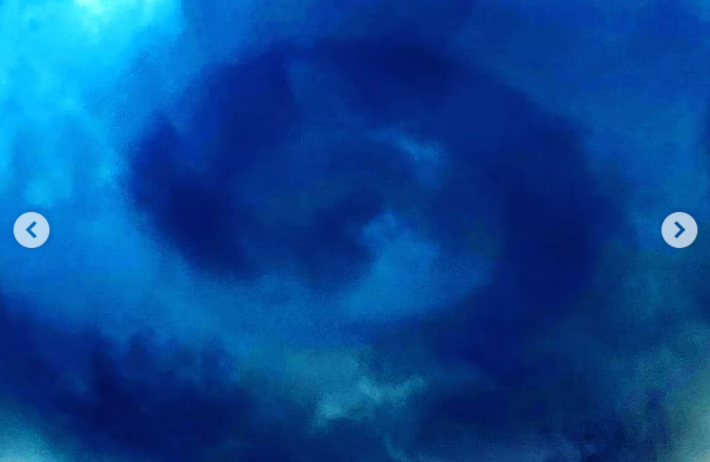 Extraña forma circular oculta entre las nubes desató incertidumbre en Maracaibo (Video)