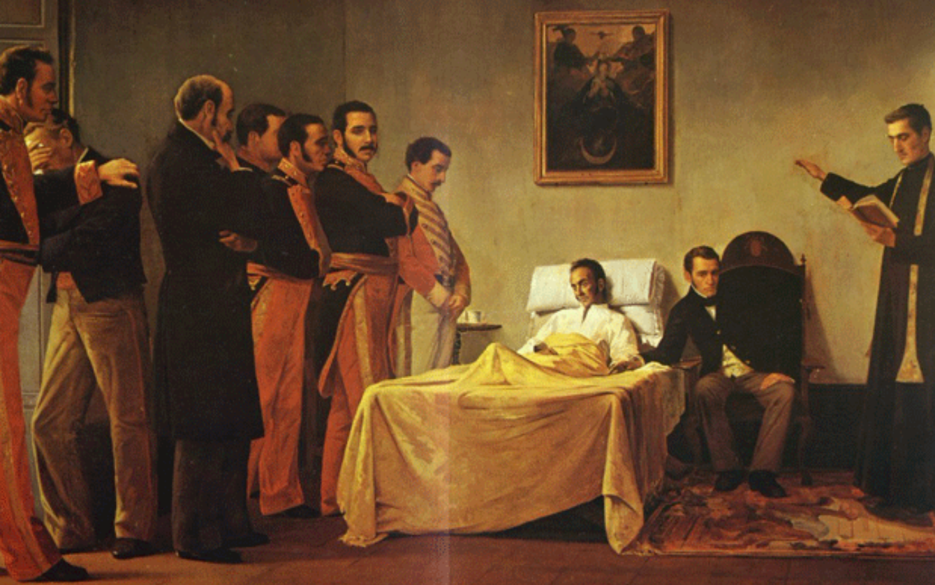 Este #17Dic se conmemoran 191 años de la muerte del Libertador Simón Bolívar