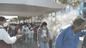 Caravana migrante llega a la Basílica de Guadalupe de Ciudad de México