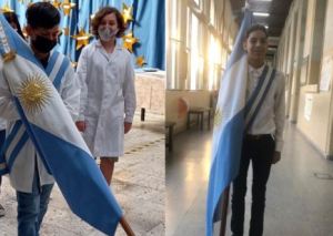 Niños venezolanos fueron abanderados en Buenos Aires por su alto rendimiento académico