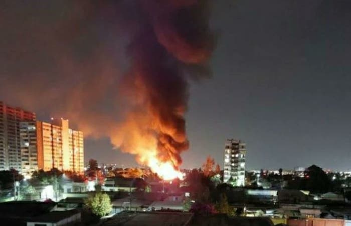 Incendio en La Cisterna, Chile: fuego se habría ocasionado en bodega de camiones de gas (VIDEOS)