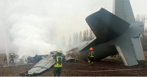 Avión de las FFAA de Ucrania se estrelló en la región de Kiev