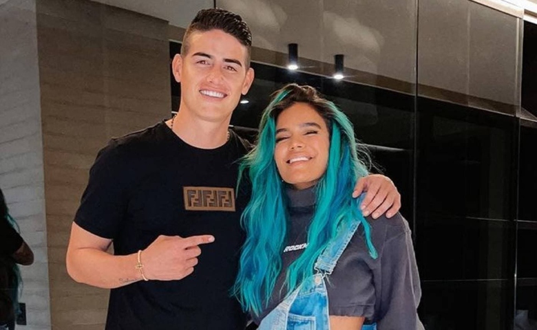 ¡Crecen los rumores! El video de James Rodríguez en el que aseguran se escucha a Karol G