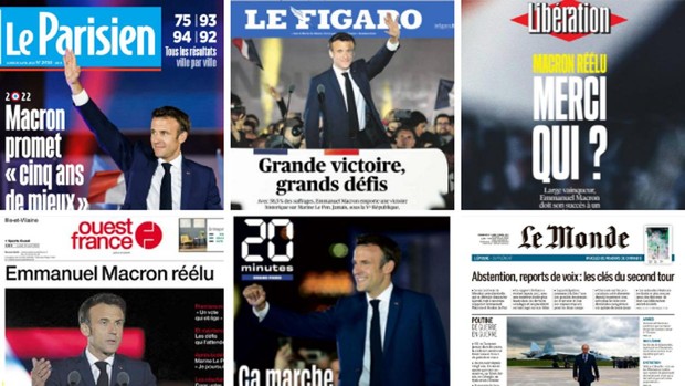Así reseña la prensa francesa la victoria de Emmanuel Macron en las elecciones presidenciales