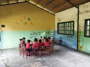 Inminente colapso del techo de un preescolar en Barinas pone en riesgo la vida de niños y docentes