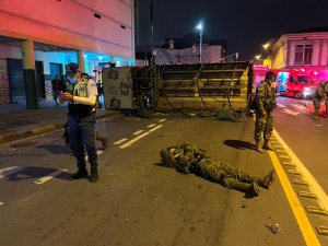 Accidente de tránsito en Ecuador dejó 16 militares heridos