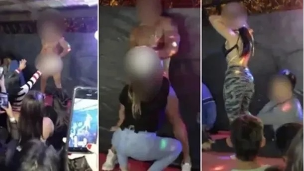¡Escándalo! Fiesta clandestina con strippers se sale de control… sexo explícito frente a niños (VIDEO)