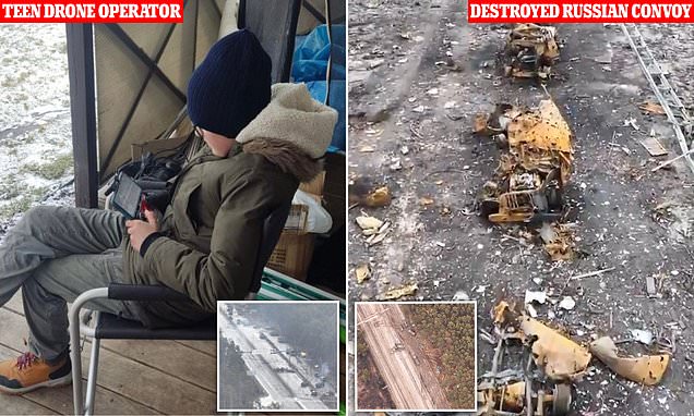 Niño aclamado “héroe” tras usar un dron de juguete para identificar un convoy ruso que luego fue aniquilado