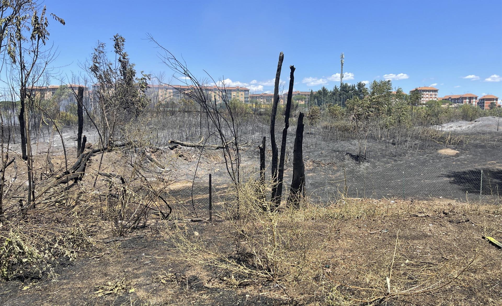 Varios incendios arrasan el norte y centro de Italia, asolada por la sequía