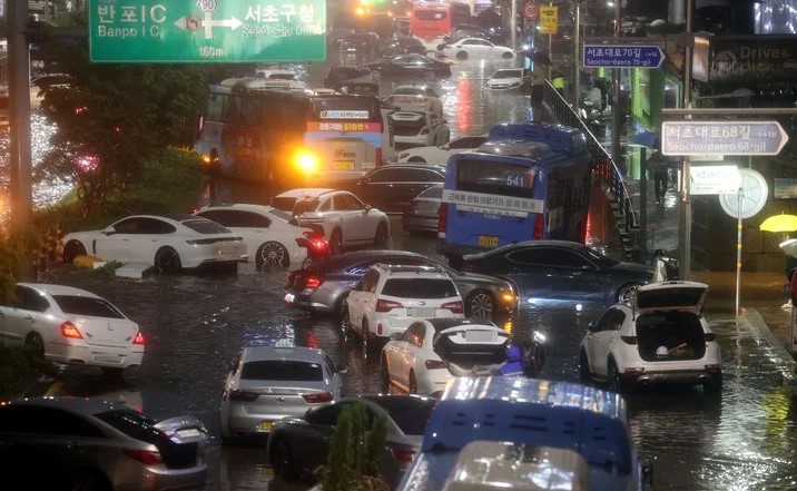 Tragedia climática: la peor tormenta de los últimos 80 años en Corea del Sur dejó al menos ocho muertos